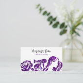パープルエレガントグリッターフローラ 予約カード (スタンド正面)