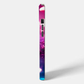 パープルエレガントグリッターモノグラム Case-Mate iPhoneケース (裏面 / 左)