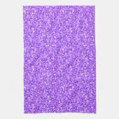 パープルエレガントグリッター キッチンタオル (縦)