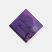 パープルエレガントゴシックポ結婚スナプキン スタンダードカクテルナプキン (角)