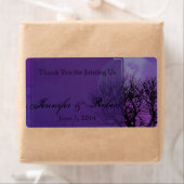 パープルエレガントゴシックPoshウォーターボトルラベル ラベル (インサイチュ)