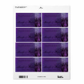 パープルエレガントゴシックPoshウォーターボトルラベル ラベル (フルシート)