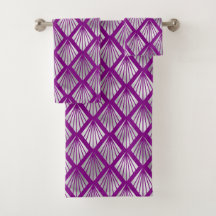 パープルエレガントシルバーファンダイヤモンドアールデコ