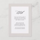 パープルエレガントス結婚ゲスト詳細 エンクロージャーカード (正面)