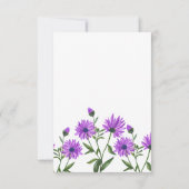 パープルエレガントゼランセムフローラありがとう サンキューカード (裏面)