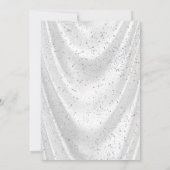 パープルエレガントダイヤモンドパールガーリーベビーシャワー 招待状 (裏面)