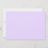 パープルエレガントダマスクベビーシャワー招待状 招待状 (裏面)