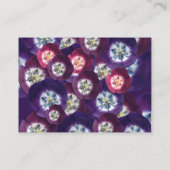 パープルエレガントチューリップ詳細名刺 名刺 (裏面)