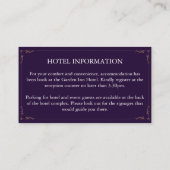 パープルエレガントノギフト誕生日 エンクロージャーカード (裏面)