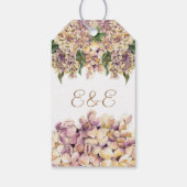 パープルエレガントハイ素朴ジゲアメッセージカード ギフトタグ (裏面)