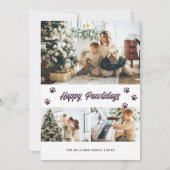 パープルエレガントハッピーパワリデイズ金ゴールド星写真 シーズンカード (正面)