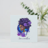 パープルエレガントバラアフロウーマン (スタンド正面)