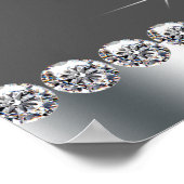 パープルエレガントヒョウハイヒール靴パーティーバナー ポスター (角)