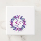パープルエレガントピンクリース65誕生日 フェイバータグ (インサイチュ)