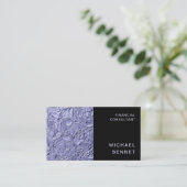 パープルエレガントファイナンス・コンサルタント 名刺 (スタンド正面)