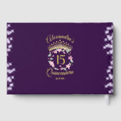 パープルエレガントフェアユタレプリンセス写真スペインの ゲストブック (裏面)