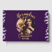 パープルエレガントフェアユタレプリンセス写真スペインの ゲストブック (正面)