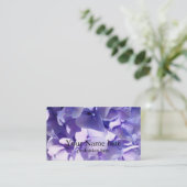 パープルエレガントフローラアジサイ 名刺 (スタンド正面)