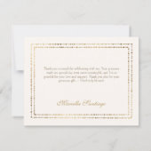 パープルエレガントフローラキンセアニェラ サンキューカード (裏面)