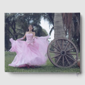 パープルエレガントフローラキンセアニラゲストブック ゲストブック (裏面)