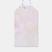 パープルエレガントフローラクインセアニラパーティー ギフトタグ (裏面)