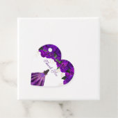 パープルエレガントフローラバラドかわいらしレスカンス フェイバータグ (インサイチュ)