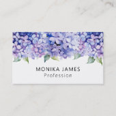 パープルエレガントフローラライラックプロフェッショナル 名刺 (正面)