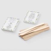 パープルエレガントフローラ結婚式 プログラムハンドファン ハンドファン (組立なし)