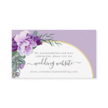 パープルエレガントフローラ金ゴールドアー結婚チのウェブサイト