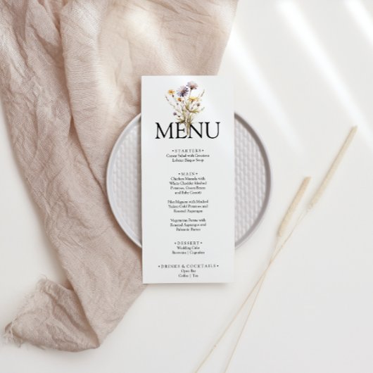 パープルエレガントブライトフローラガーデンディナ結婚ーズ メニュー