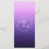 パープルエレガントブラックバラ披露宴 メニュー (裏面)