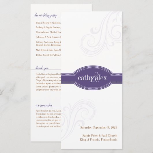 パープルエレガントプログラム、キャロリン結婚ズ (正面/裏面)