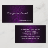 パープルエレガントプロフェッショナル名刺 名刺 (正面/裏面)