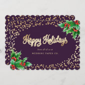 パープルエレガントホリースノー事業 シーズンカード (正面/裏面)