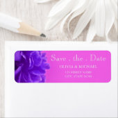 パープルエレガントラズベリーフローラ保存日 ラベル (インサイチュ)