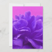 パープルエレガントラズベリーフローラ結婚式招待状 招待状 (裏面)