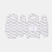 パープルエレガントラベンダーアンティークフレーム誕生日 フェイバーボックス (折り畳みなし)