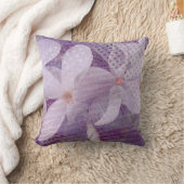 パープルエレガントラベンダーフォトフローラ装飾用クッション クッション (ブランケット)