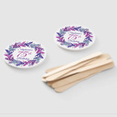 パープルエレガントリースピンク75誕生日 ハンドファン (組立なし)