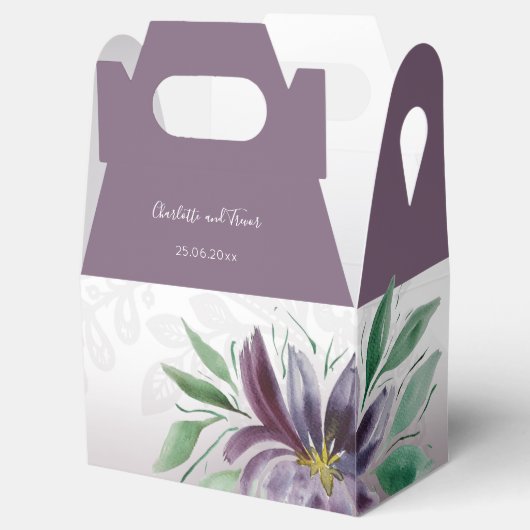 パープルエレガントレースロータスウォーター色 フェイバーボックス (オープン)