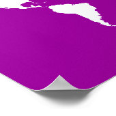 パープルエレガントワールド ポスター (角)