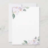 パープルエレガントヴィノウィーヴューブライダルシャワー 招待状 (裏面)