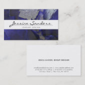 パープルエレガント宝石の名前2名刺 名刺 (正面/裏面)