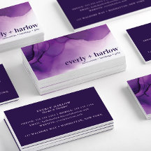 パープルエレガント抽象芸術アルコールインクアート