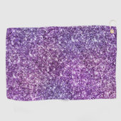 パープルエレガント抽象芸術シスタイリッシュックパターン ゴルフタオル (横)