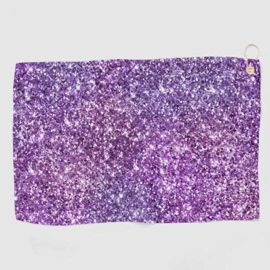 パープルエレガント抽象芸術シスタイリッシュックパターン ゴルフタオル (横)
