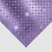 パープルエレガント水玉模様金属グリッターパターン 薄葉紙 (詳細)