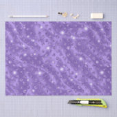 パープルエレガント水玉模様金属グリッターパターン 薄葉紙 (クラフト)