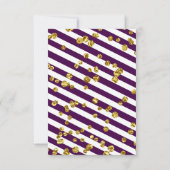 パープルエレガント葬儀写真サンキューカード サンキューカード (裏面)