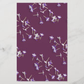 パープルエレガント薄紫フィンArchフローラのメ結婚ニュー (裏面)